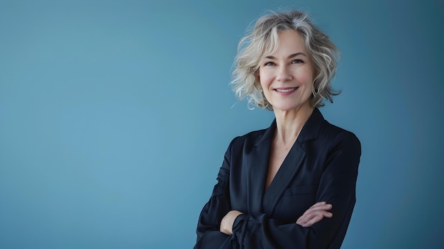 Confident Business Woman in Corporate Headshot with Elegant Style