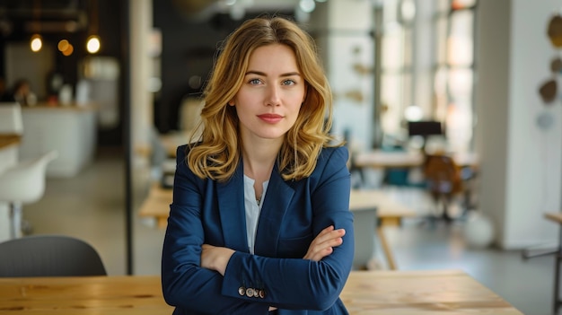 Confident Businesswoman in Modern Office