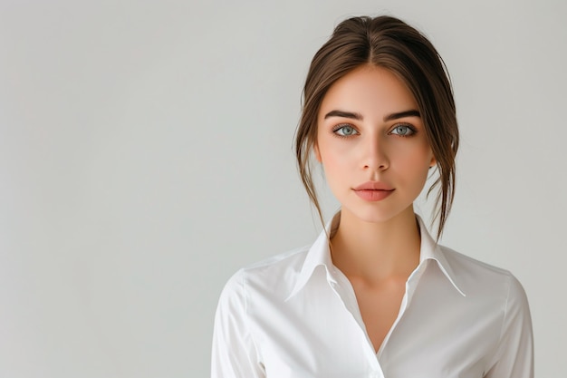 Confident Businesswoman Wearing White Blouse Generative AI