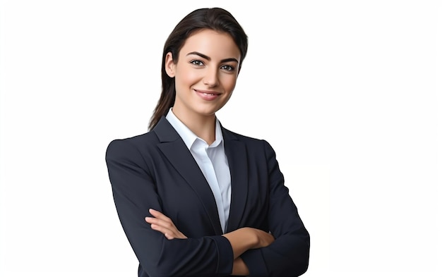 Confident Businesswoman With Crossed Arms