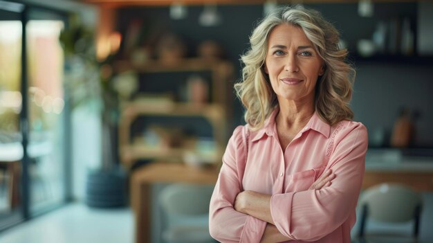 Confident Mature Businesswoman at Office