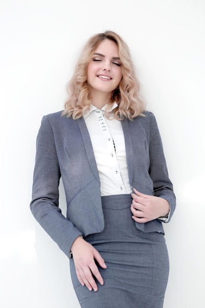 Photo confident modern business woman