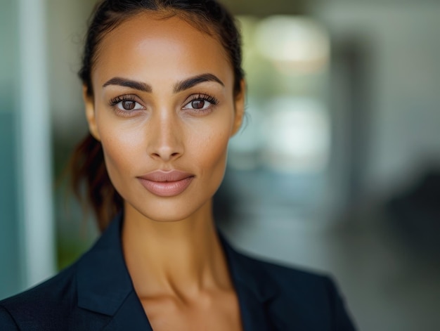 Confident and professional woman in business attire