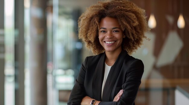 A Confident Professional Woman Smiling