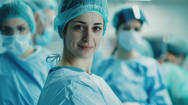 Confident Surgeon In Operating Room