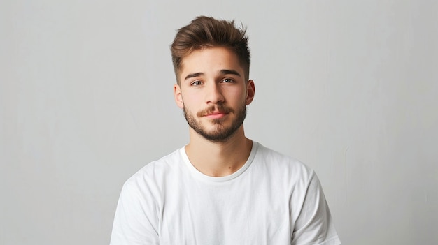 Confident Young Man with Casual Style Professional Headshot for Business and Marketing