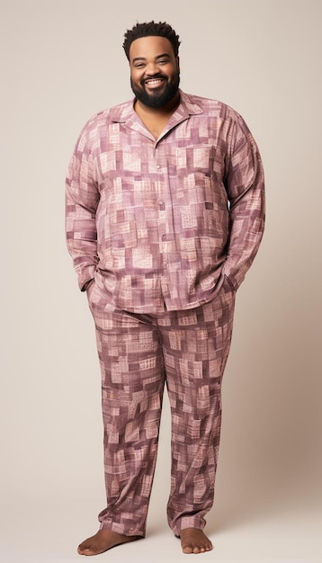 Photo congolese plus size middle age adult male full body shot soft diffused natural light dsl