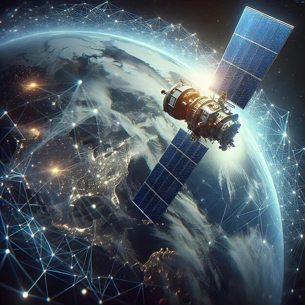 Photo the connected world of satellite technology