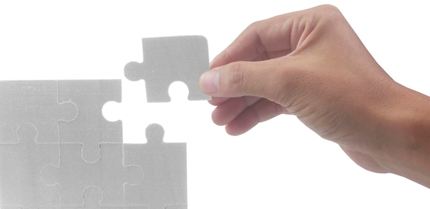 Connecting jigsaw puzzle Business solutions success