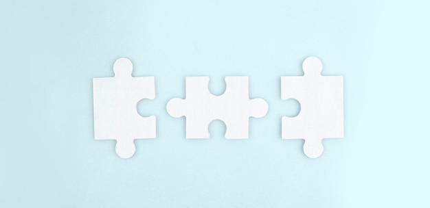 Connecting jigsaw puzzle Business solutions success