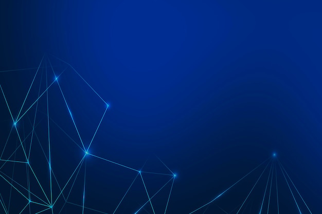 Connecting lines on a blue background illustration