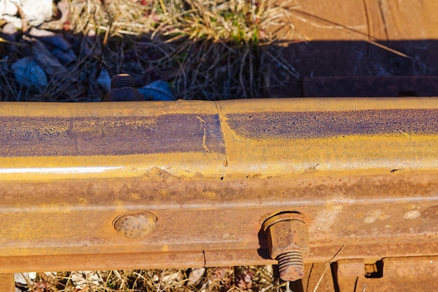 Connecting two rails Train tracks underlay rails and crushed stones Gap Between Rails at Fishplate