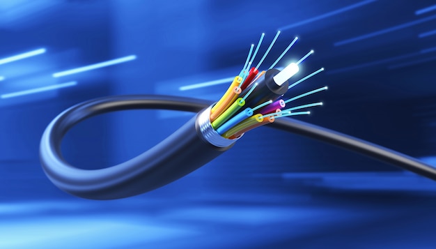 Connection of Optical fiber cable, technology