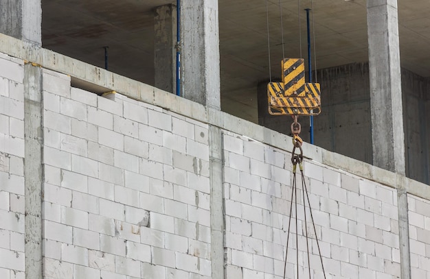 construction crane on construction site