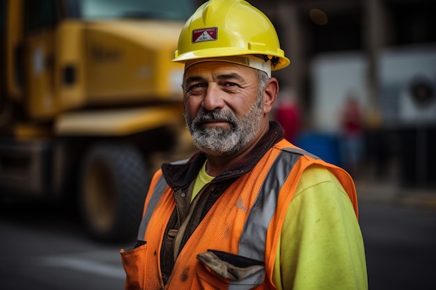 Construction man and woman image