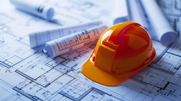 Construction Schemes and Plans Great for construction companies and design bureaus The background can contain various construction plans blueprints and schematics Generative AI