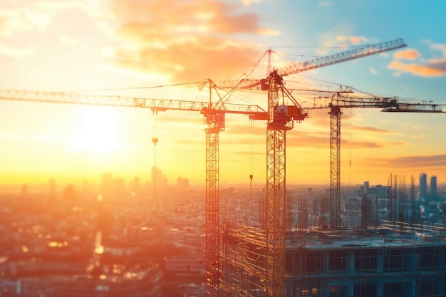 Construction site against sky