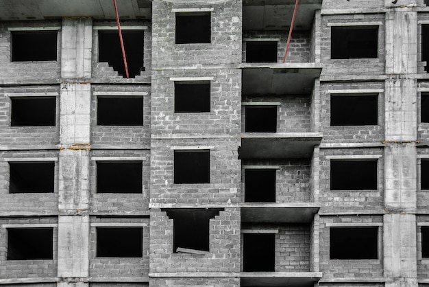 Construction site on which to build high-rise buildings