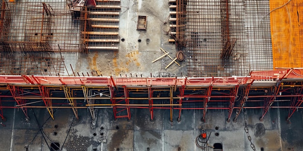 Construction trowels at building site