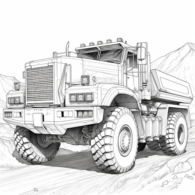 Construction Vehicle Coloring Pages Incredibly Fun Generative AI