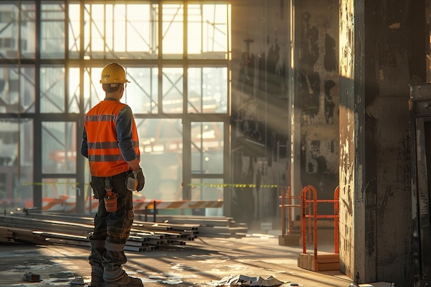 Construction worker on site