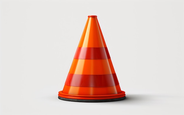 Construction Zone Caution Traffic Cone Alert