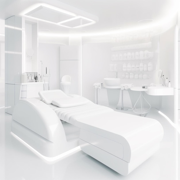 Consultation room for skincare Generative AI