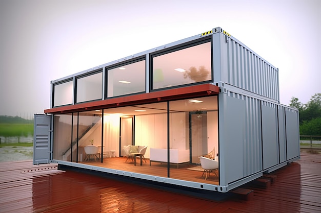 container house photography colorful landscape