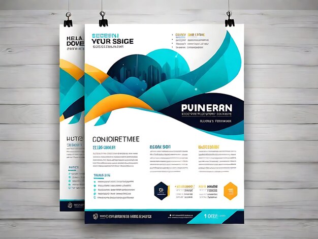 Contemporary Business Flyer Template with Abstract Design for Modern Enterprises