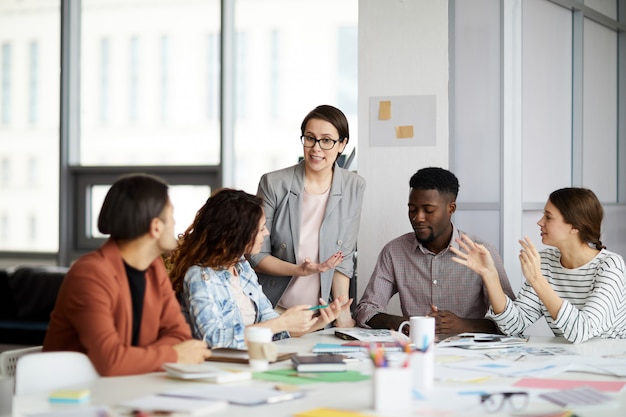 Contemporary Business Team Working