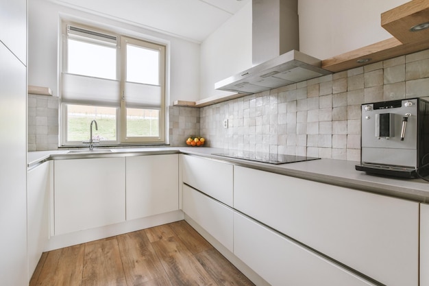 Contemporary kitchen and dining room