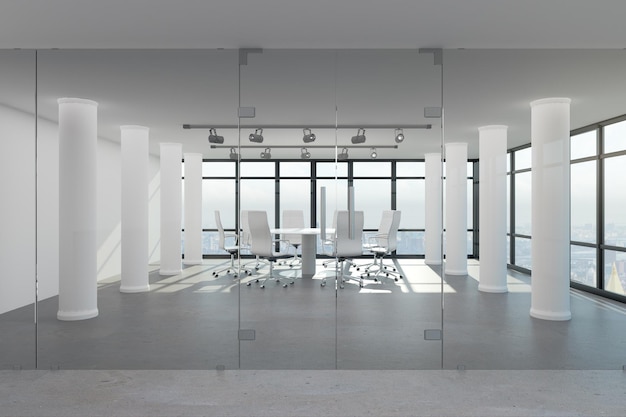 Contemporary meeting room interior