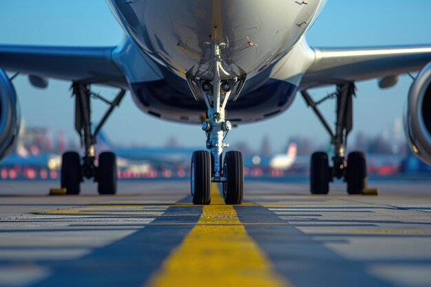 Photo contemporary planes at an airfield