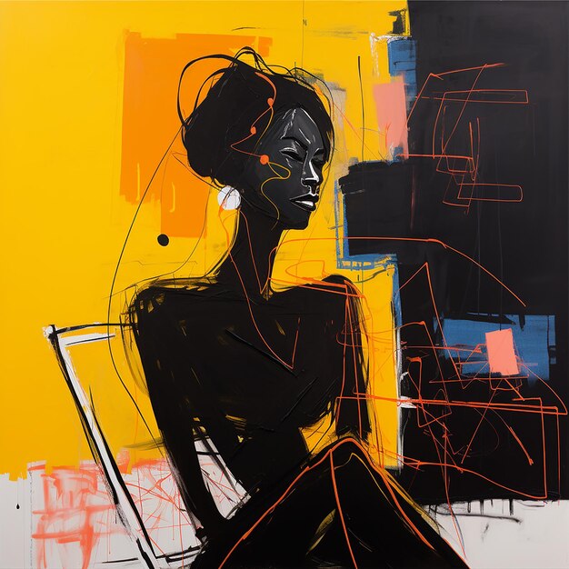 contemporary portrait of black woman