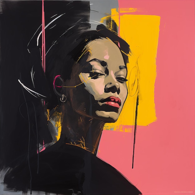 contemporary portrait of black woman