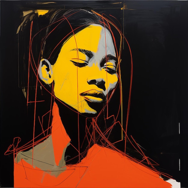 contemporary portrait of black woman