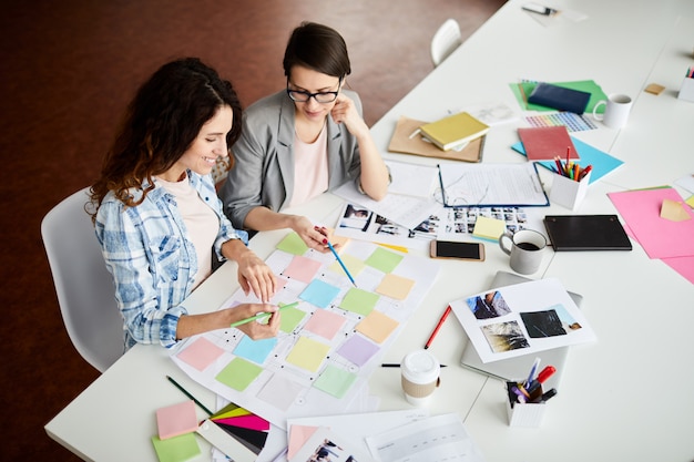 Contemporary Women Planning Work