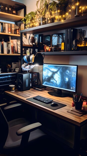 Contemporary Workspace of a Passionate Computer Science Pro