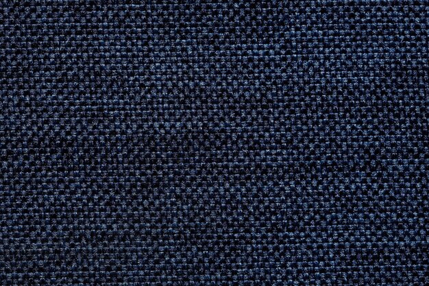 Contrast blue fabric texture on macro Great blue fabric background