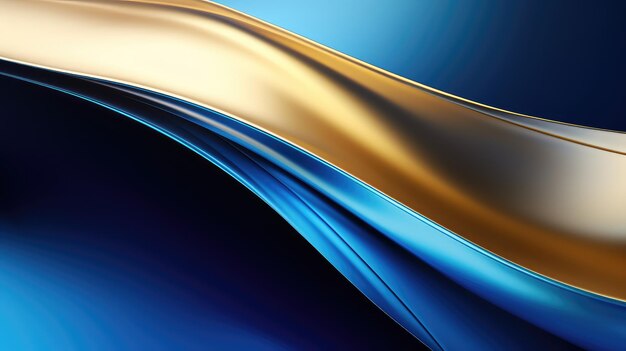 Photo contrast gold blue background