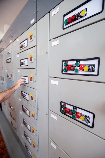 control panel in  water factory