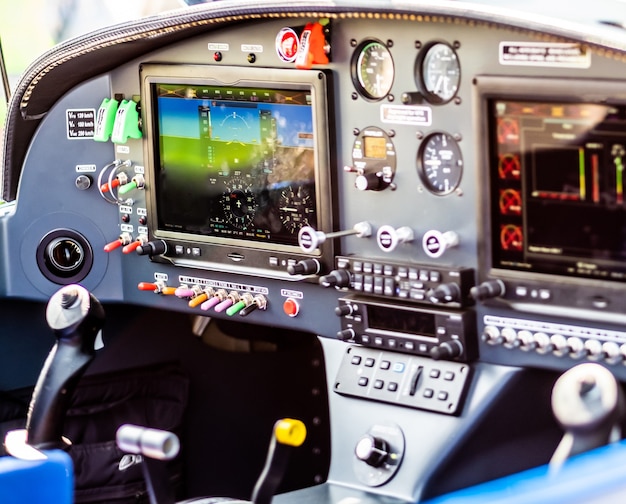 Control pannel of plane