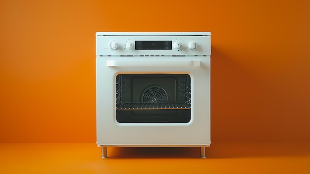 Convection Oven Isolated on Flat Surface Portrait