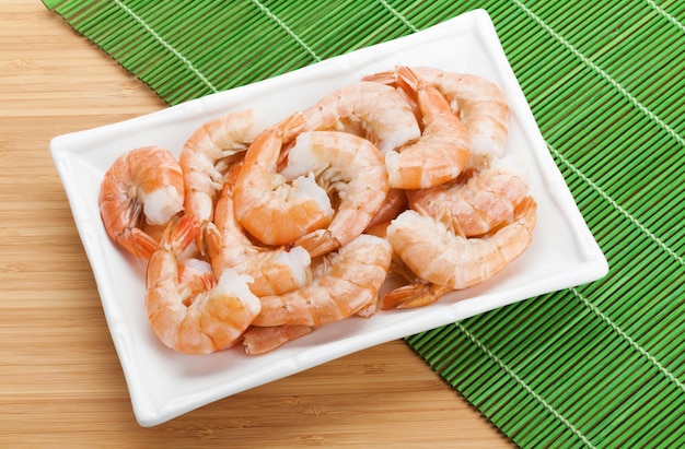 Cooked shrimps