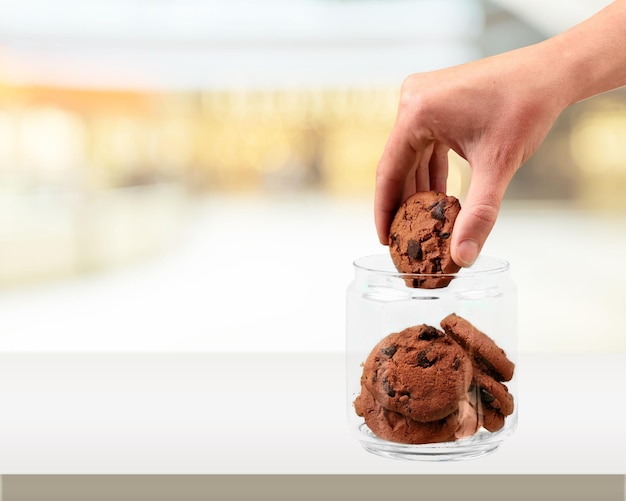 Cookie thief with clipping path