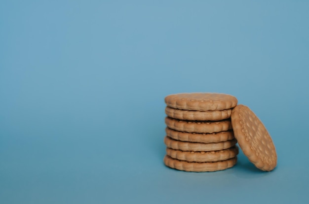 cookies on a blue background food dessert cookies