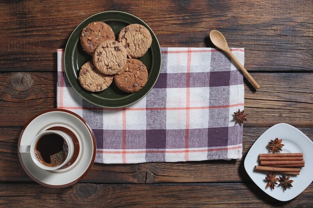 Cookies coffee and spices