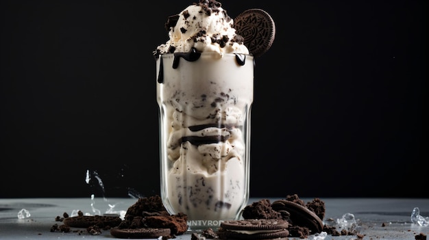 Cookies and cream milkshake