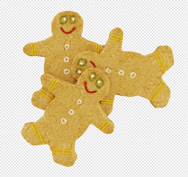 Cookies in front of transparent background