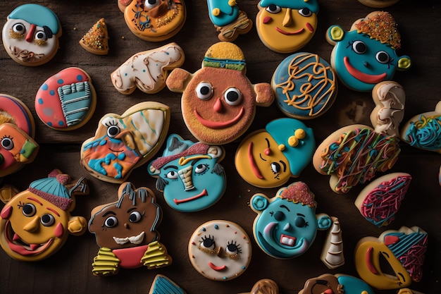 Cookies in the shape of characters